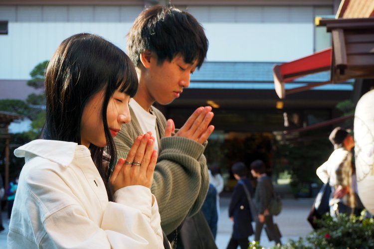 早速、2人でお参り。