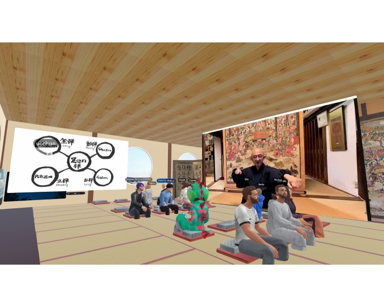 人に見せたくない身体の障害や傷などがある方も参加できるようにと、メタバースでの坐禅会を行うこともある。