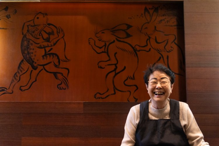 いつも笑顔の女将さん！こちらも笑顔になってしまう。