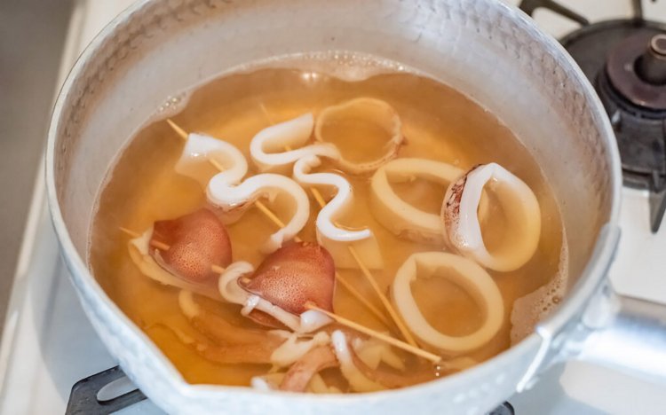 おでんのイカの調理方法