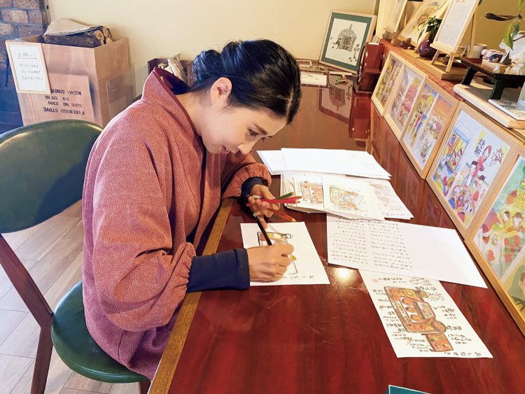 掲示物はすべて直筆。「ブログやYouTubeはやっていません。アナログオンリーです」と、ももこさん。