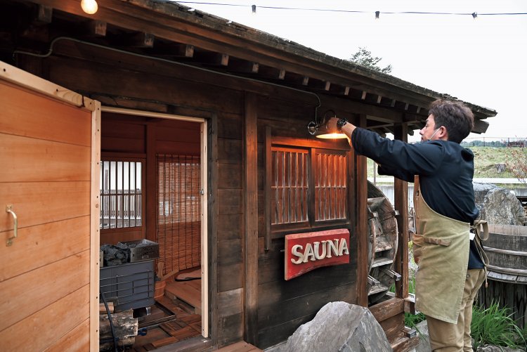 そば打ちのためのスペースを改装し、フィンランドサウナのオープンも目指している。