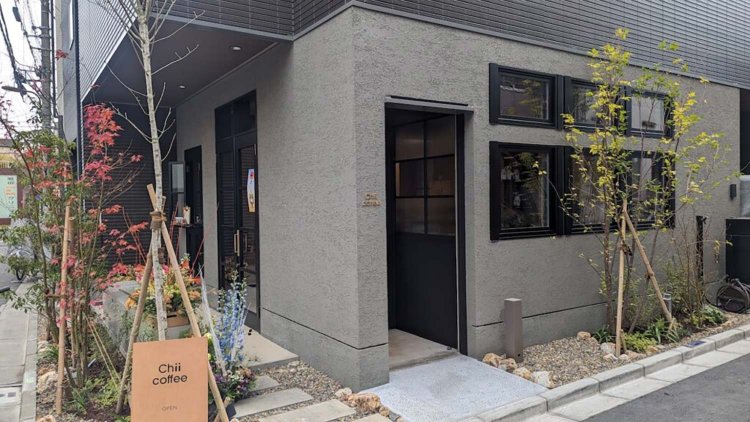 『chii coffee』店頭。
