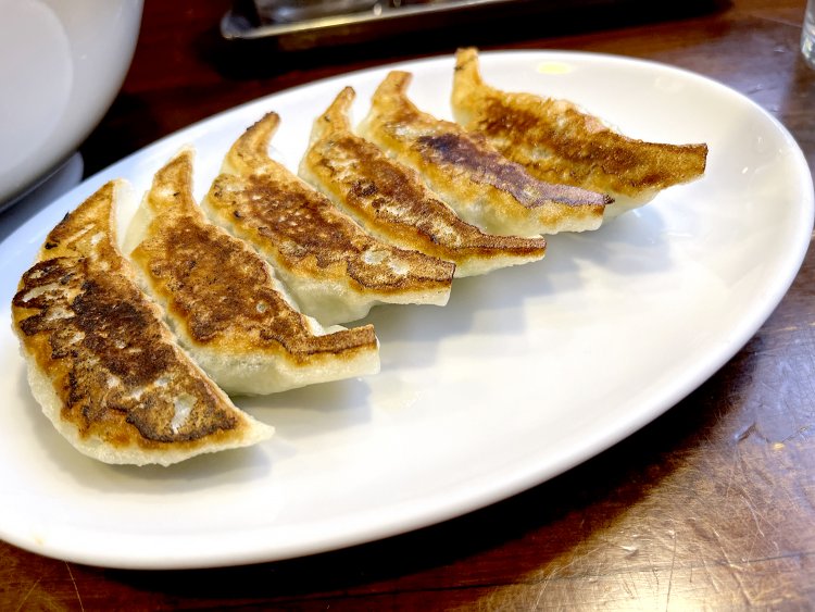 大きめの餃子が6個入って300円！