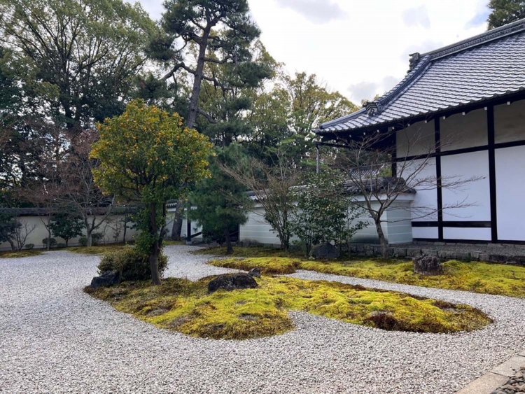 この曲線感が、平安の庭なのである……。