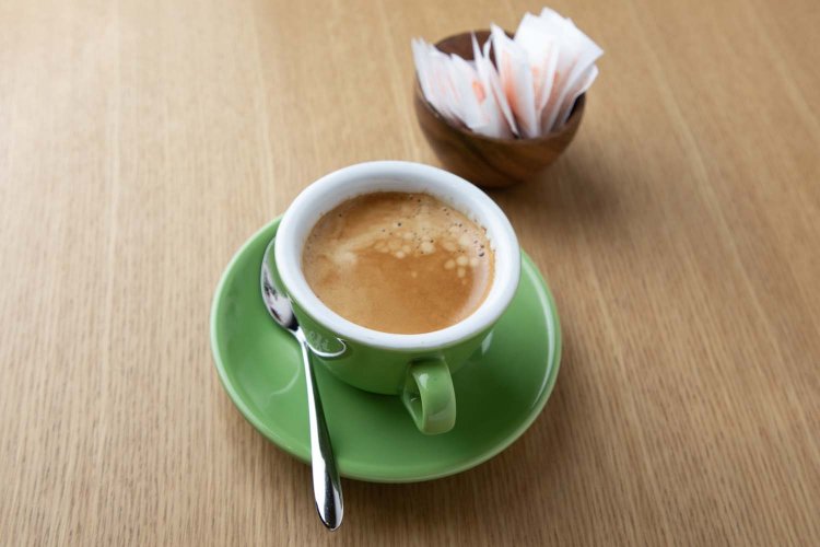 コースに含まれるカフェ・エスプレッソ。