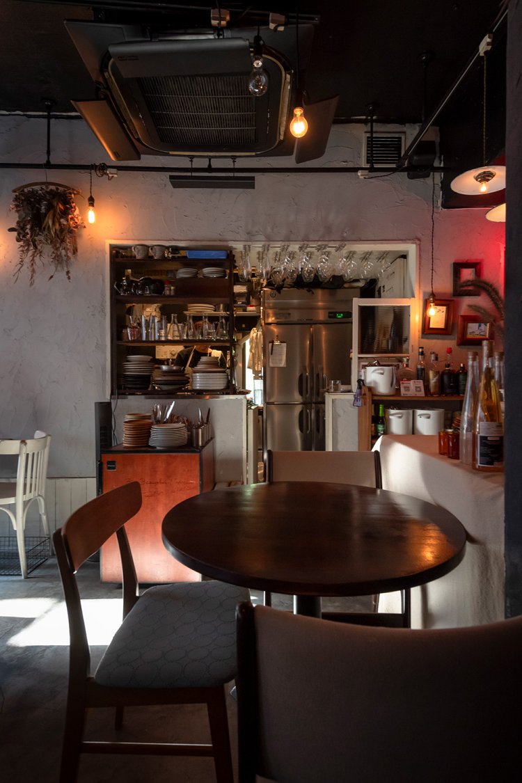 雰囲気のいい店内。