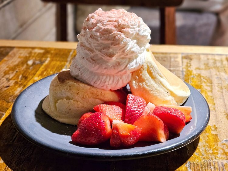 2024年2月限定 あまおうのパンケーキ 1848円。