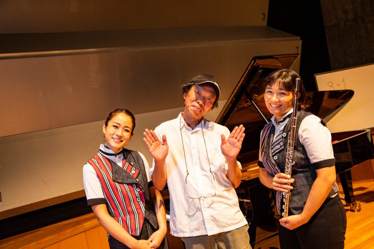 桜井さん（左）、磯野さん（右）、そして偉大なるベートーヴェンさん、ありがとう！