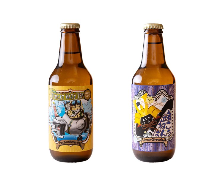 冬限定の武者ねこぱんち（右）。