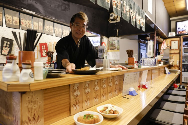 店主の中村さんは「ジャンボさん」というニックネームが。