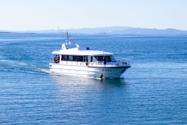 ホタルイカ漁の時期は設置されている定置網も間近で見られる。（写真提供／（公社）とやま観光推進機構）