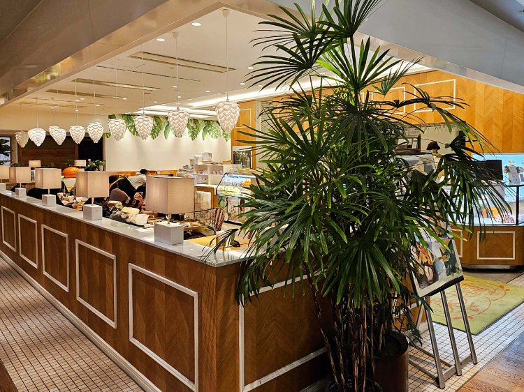 明るく広々とした店内。