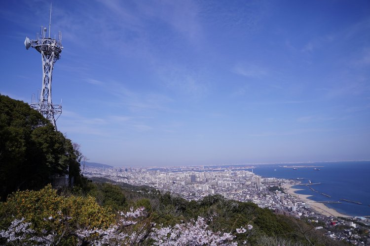 須磨浦公園からの眺め。