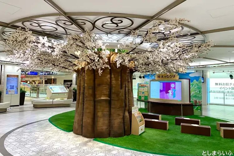 【としまらいふ】サンシャイン60展望台で天空のお花見