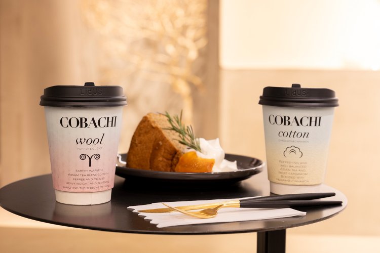 カルダモンがメインのコットンと、体を温める効果のあるウール。茶葉を練りこんだシフォンケーキ。