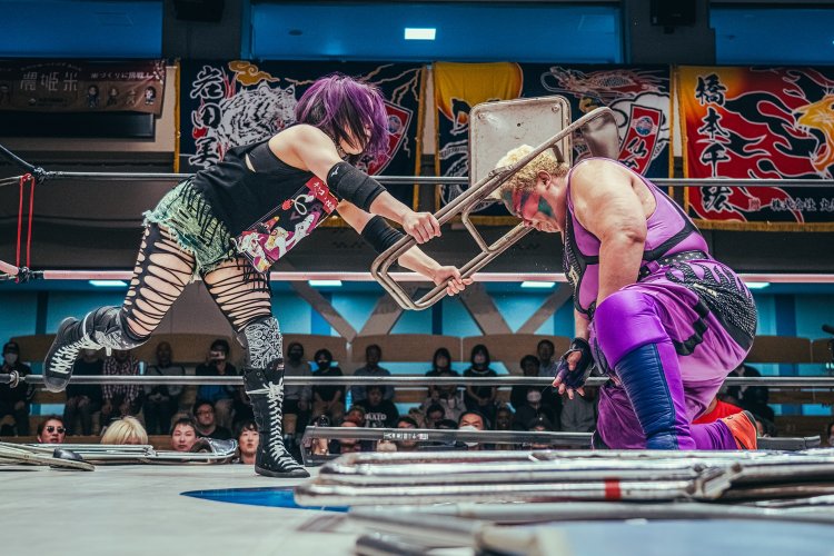 ハードコアな試合の時はこんな感じです。撮影＝dragon000stop