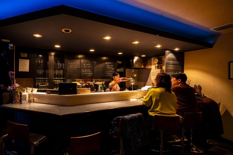 スナックのような雰囲気。