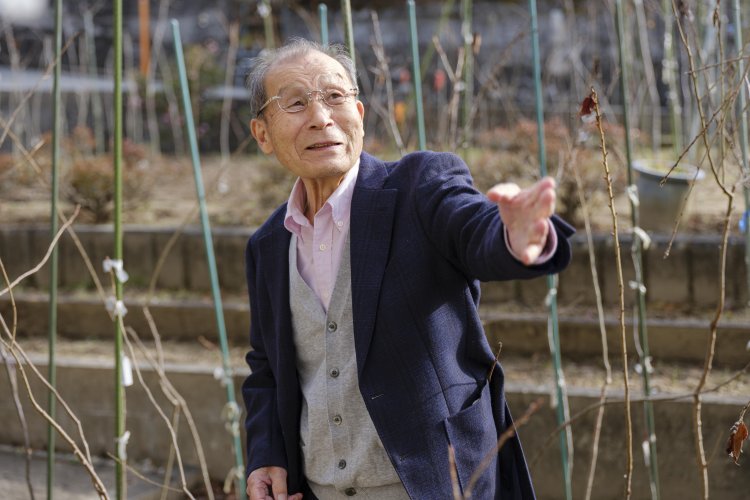 みずからを「桜の精にとりつかれた」と話す森田和市さん。「桜はどこまで見ても覚めない夢です」。