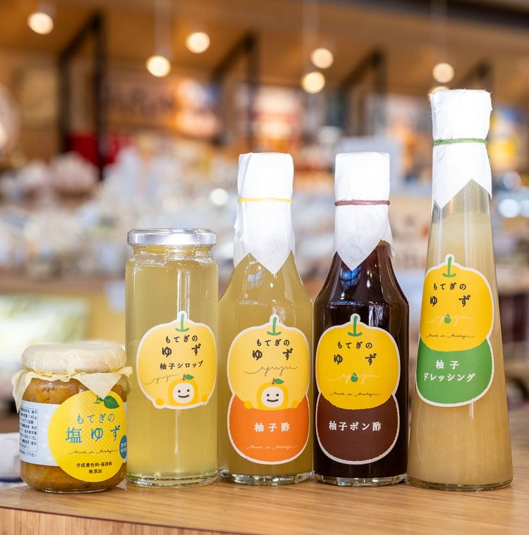 道の駅内「おみやげ けやき（欅）」で販売。