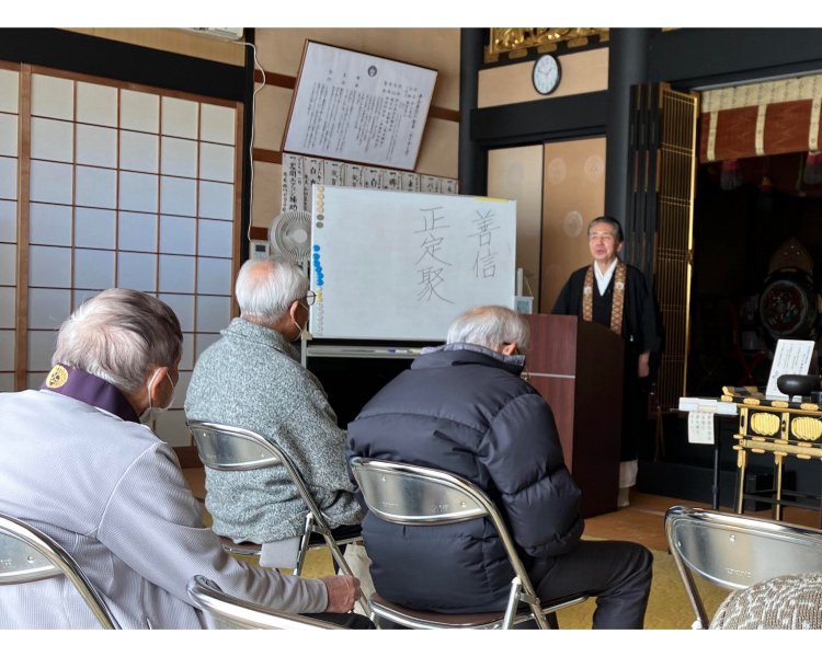 第4月曜日に開催する法話会は、誰でも参加が可能。浄土真宗のほかのお寺からご住職をお招きする。「いろいろな方のお話を聞いていただけたら」と智量さん。