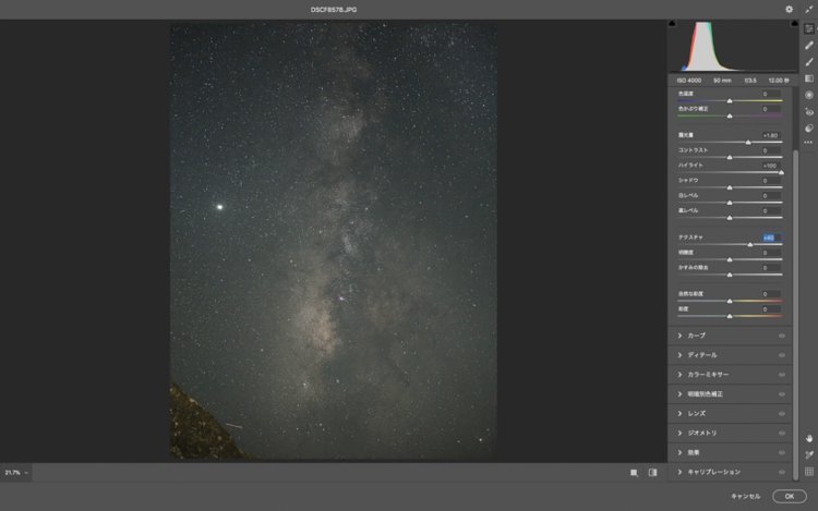 テクスチャ+40。