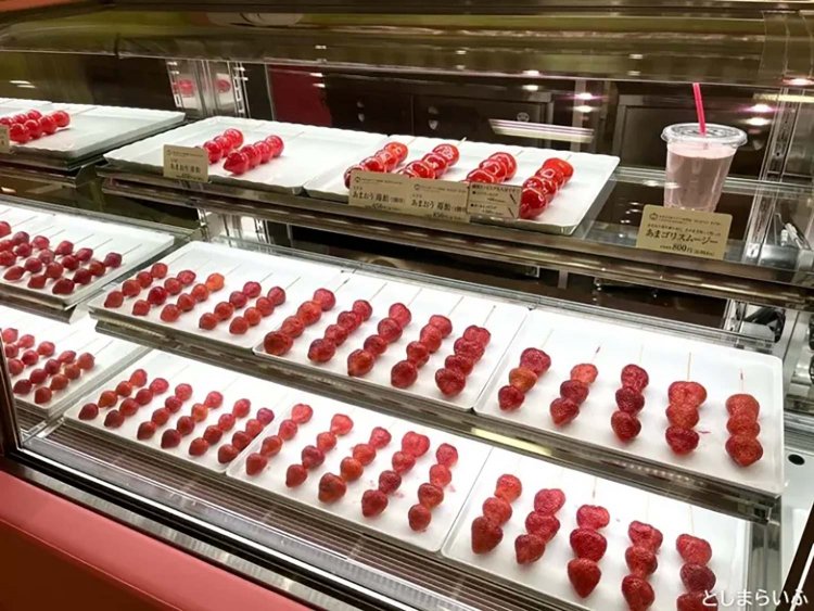 【としまらいふ】あまおういちご飴専門店【Strawberry Tiger】