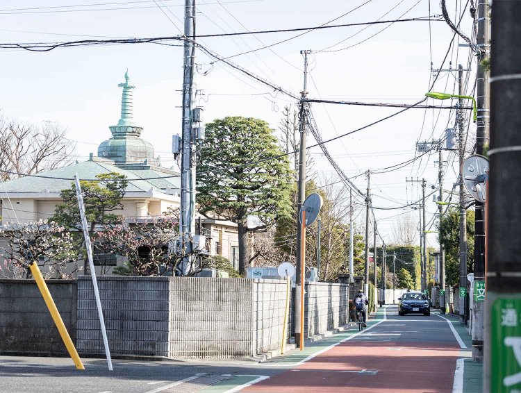 関東大震災後、浅草や築地などから寺院が移転してきて、烏山寺町を形成した。