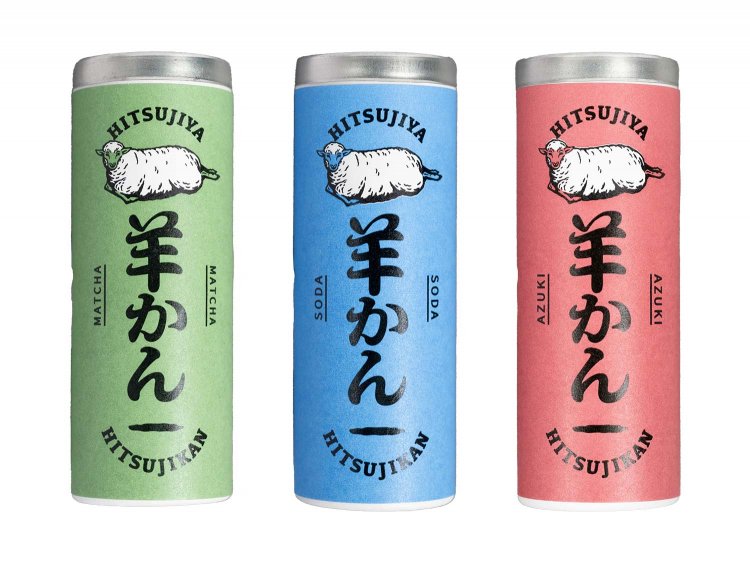 羊かん（MATCHA、SODA、AZUKI） 各450円。