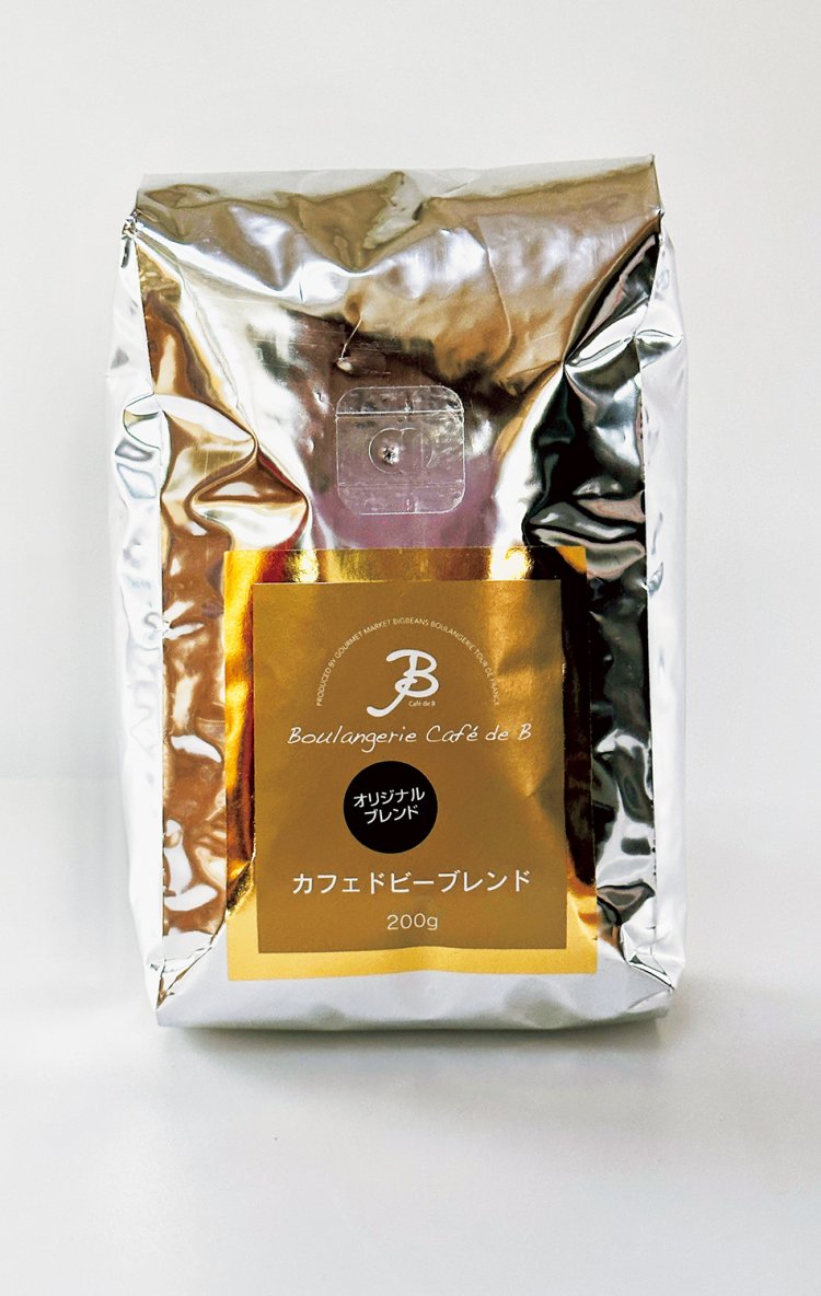 『BIG BEANS ウエスト本店』の『cafe de B』で使用の豆「カフェドビーオリジナルブレンド」。