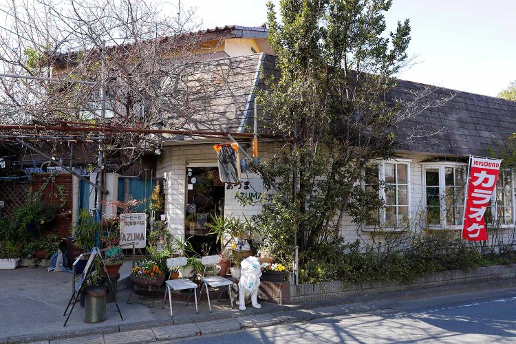 1969年創業で、植物に囲まれた一軒家。