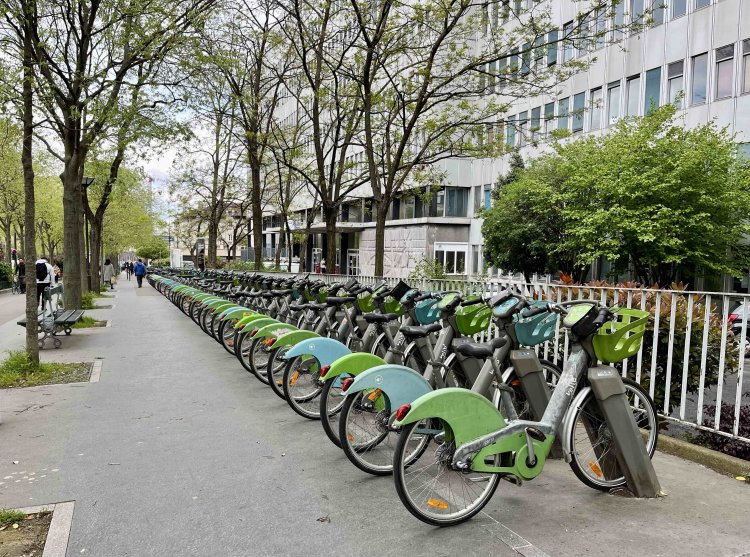 レンタルサイクル基地もとても潤沢。