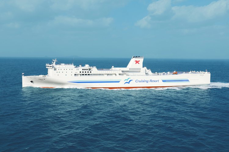 横須賀港（神奈川県）と新門司港（福岡県）を結ぶ、東京九州フェリー「それいゆ」。