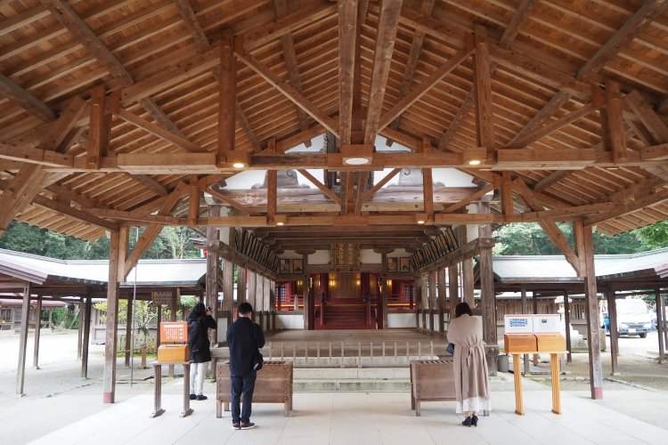 宗像市の辺津宮は3社の総本山。