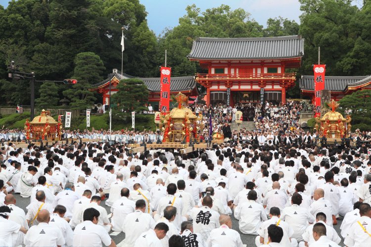 7月1～31日の1カ月におよぶ祇園祭。