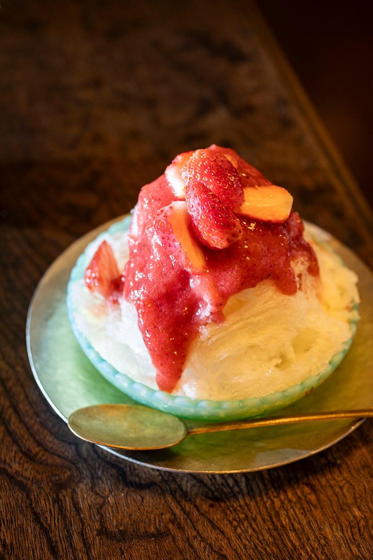 いちごのかき氷1150円。