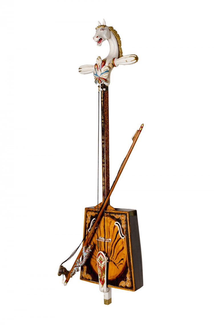 『スーホの白い馬』でおなじみのモンゴルの馬頭琴。