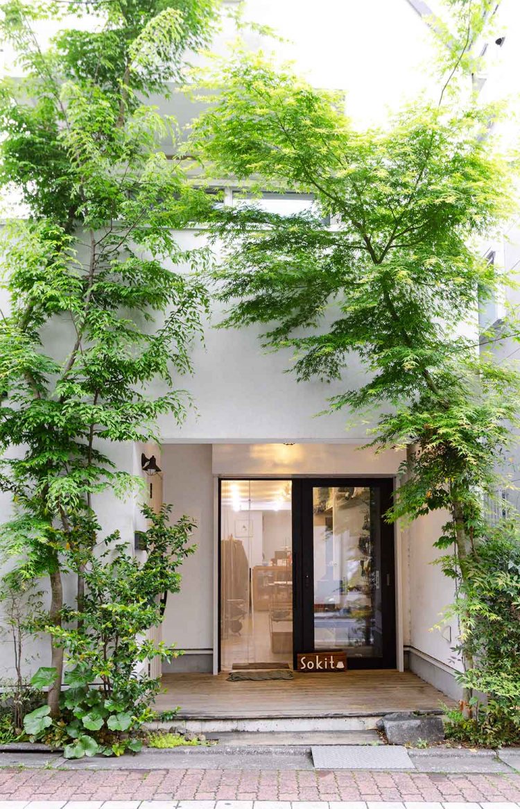 カエデの木が目印。