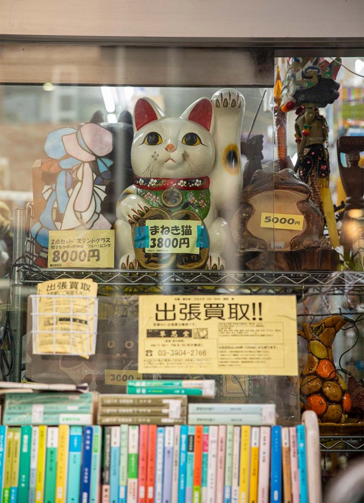 招き猫が見つめる先で、再開発が進む石神井公園駅南口だが、果たしてどうなるのか。