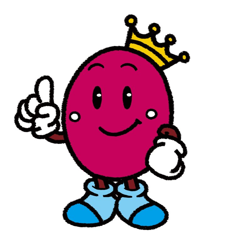 井村屋のキャラクター「アズキキング」。