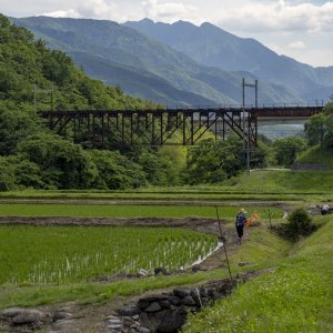 中央本線の線路付け替え区間を陸路と空撮写真で追う【後編】信濃境〜富士見間・立場川橋梁の雄姿に見とれる