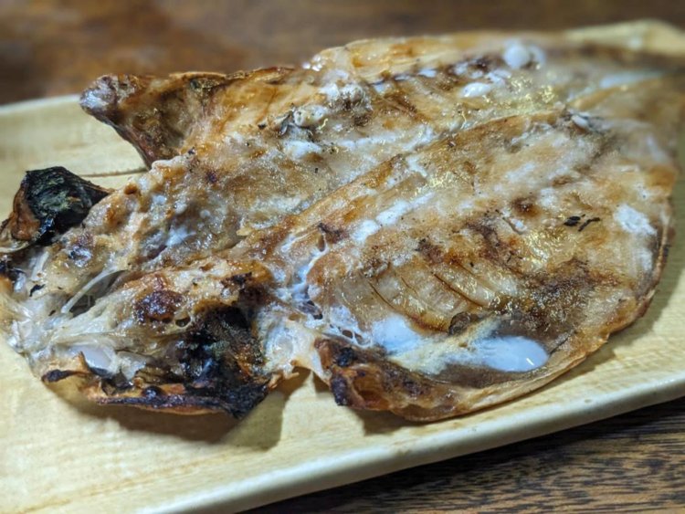 焼き上がりの極上アジ。