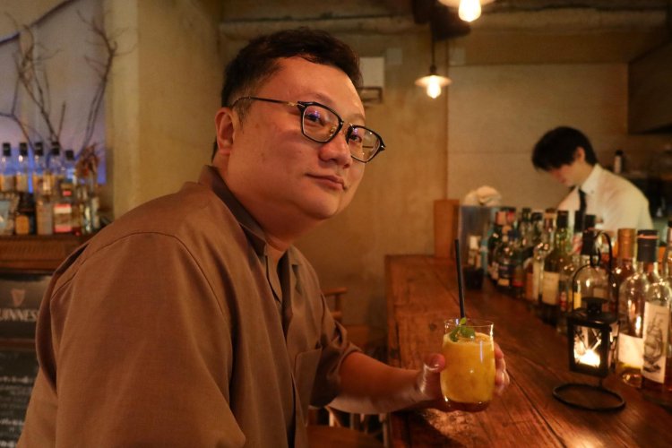 マンゴーのモヒートとツーショットいただきました。