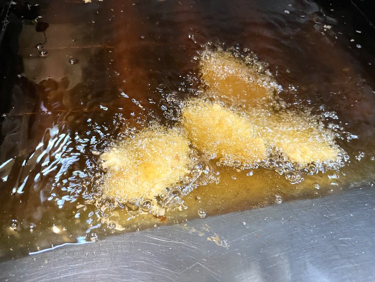 見た目はごく普通のフライヤーだ。生アジフライのほか鳥かつ、チーズハムカツもあっさり食べられる。