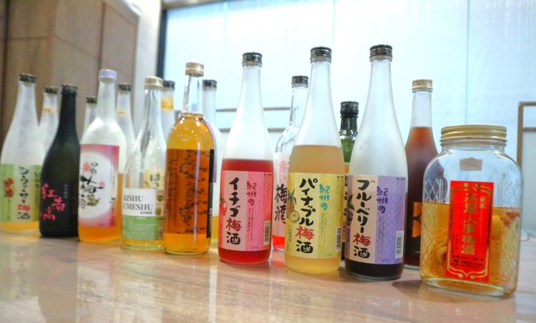 ずらりとディスプレイされた梅酒は、ラベルを見ただけで気になるものばかり。