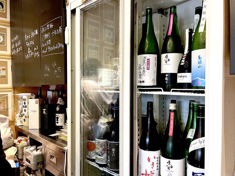 冷蔵ケースに珍しい銘柄がたくさん入っている。