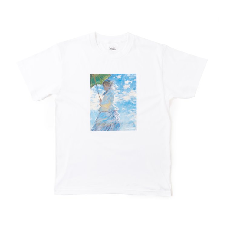 クロード・モネ『散歩、日傘をさす女』をデザインしたTシャツ。