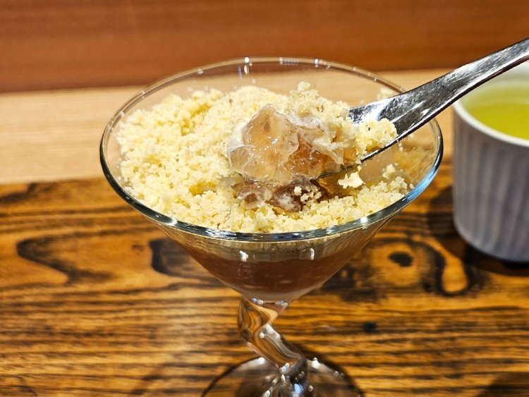 栗のミニパフェ。