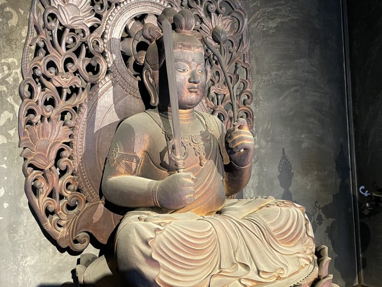 福岡県「鎮国寺」の文殊菩薩。