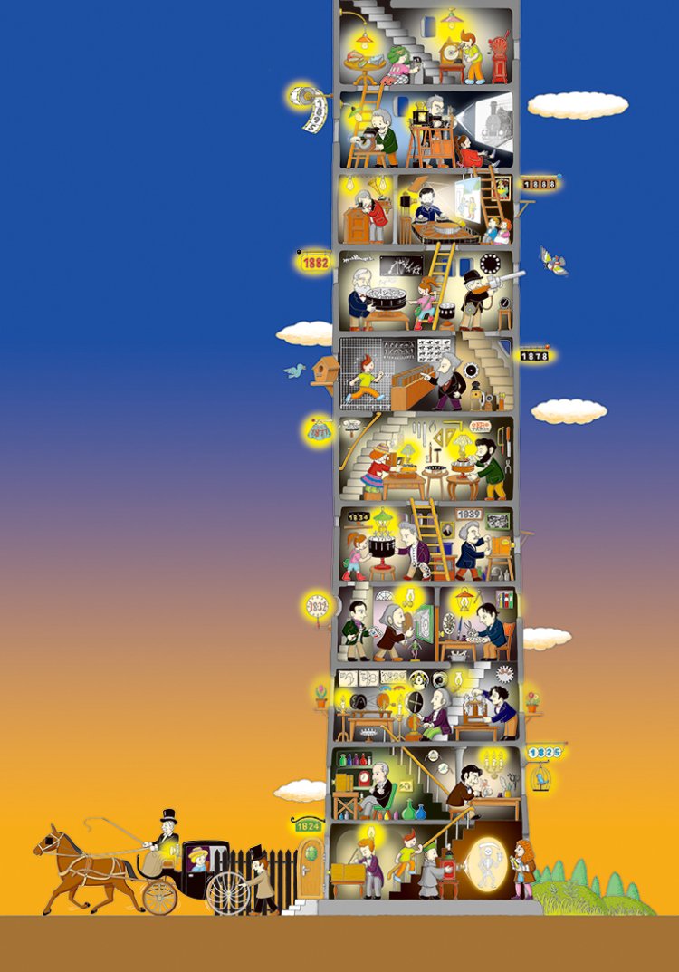 岩井俊雄 『映像の夜明け100かいだてのいえ』 2024年 （C）Iwai Toshio。